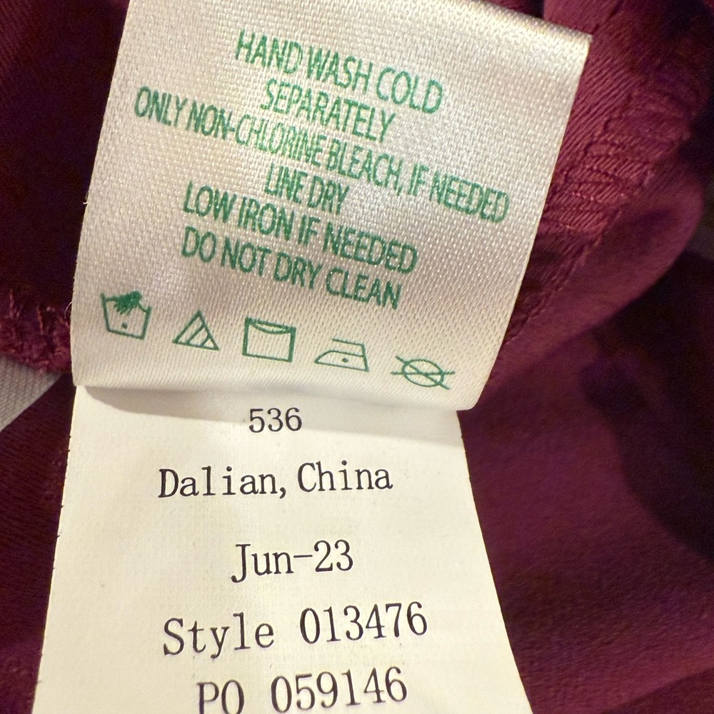 Lilly Pulitzer NWT Size 0 Amazing Burgundy Strapless Wide Leg Pant Jumpsuit - Picture 15 of 15